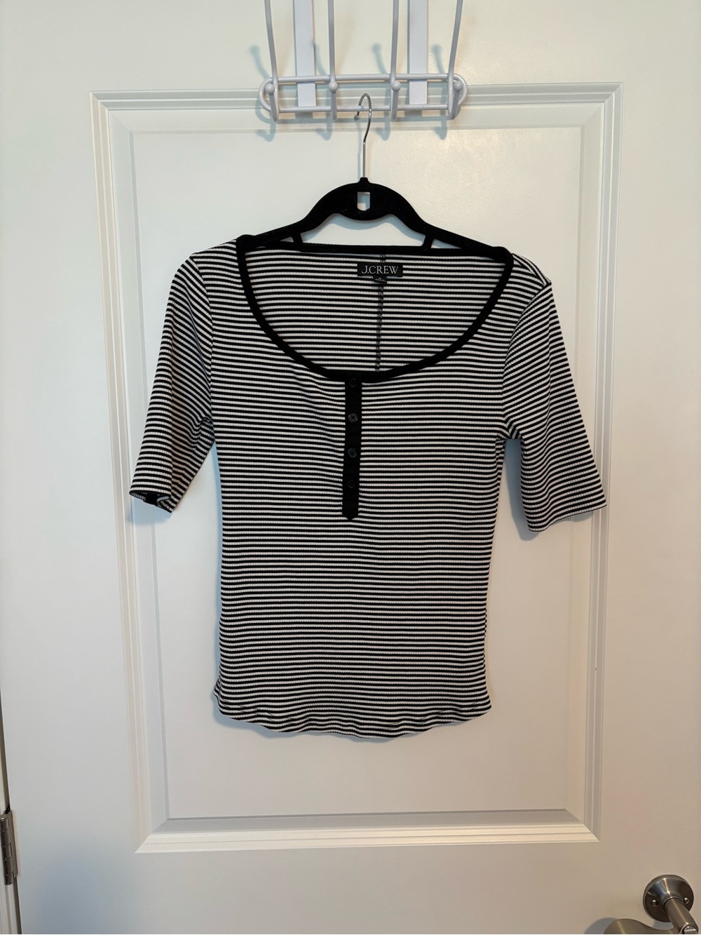 J. Crew Short Sleeved Striped Shirt